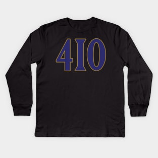 Baltimore LYFE the 410!!! Kids Long Sleeve T-Shirt